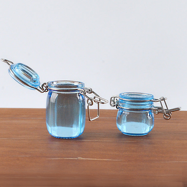 Wholesale 6 points doll house BJD miniature transparent storage tank simulation scene plastic bottle sealed tank storage tank model